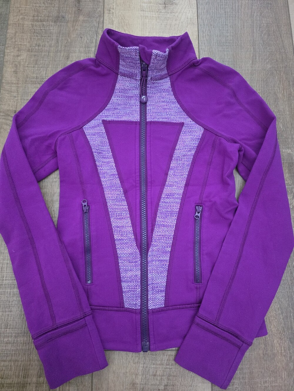 Ivivva Girls' Purple Zip-Front Athletic Jacket - Size 8